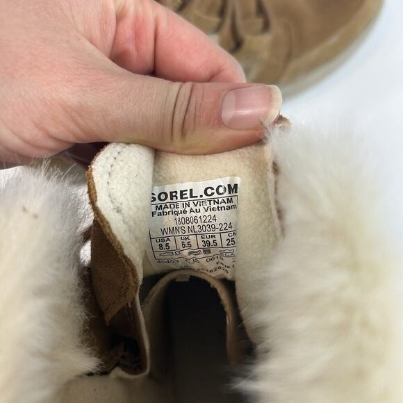 SOREL Explorer Joan Women’s 8.5 Quarry Waterproof Leather/Suede Lace Up Boot - Picture 9 of 9